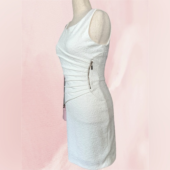 NWT Elegant Brunch Dress by Adrienne Vittadini w/ textured floral fabric detail - Picture 3 of 7